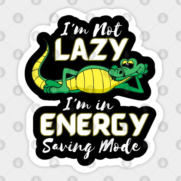 I'm Not Lazy, I'm in Energy Saving Mode Sticker by WiZ Collections